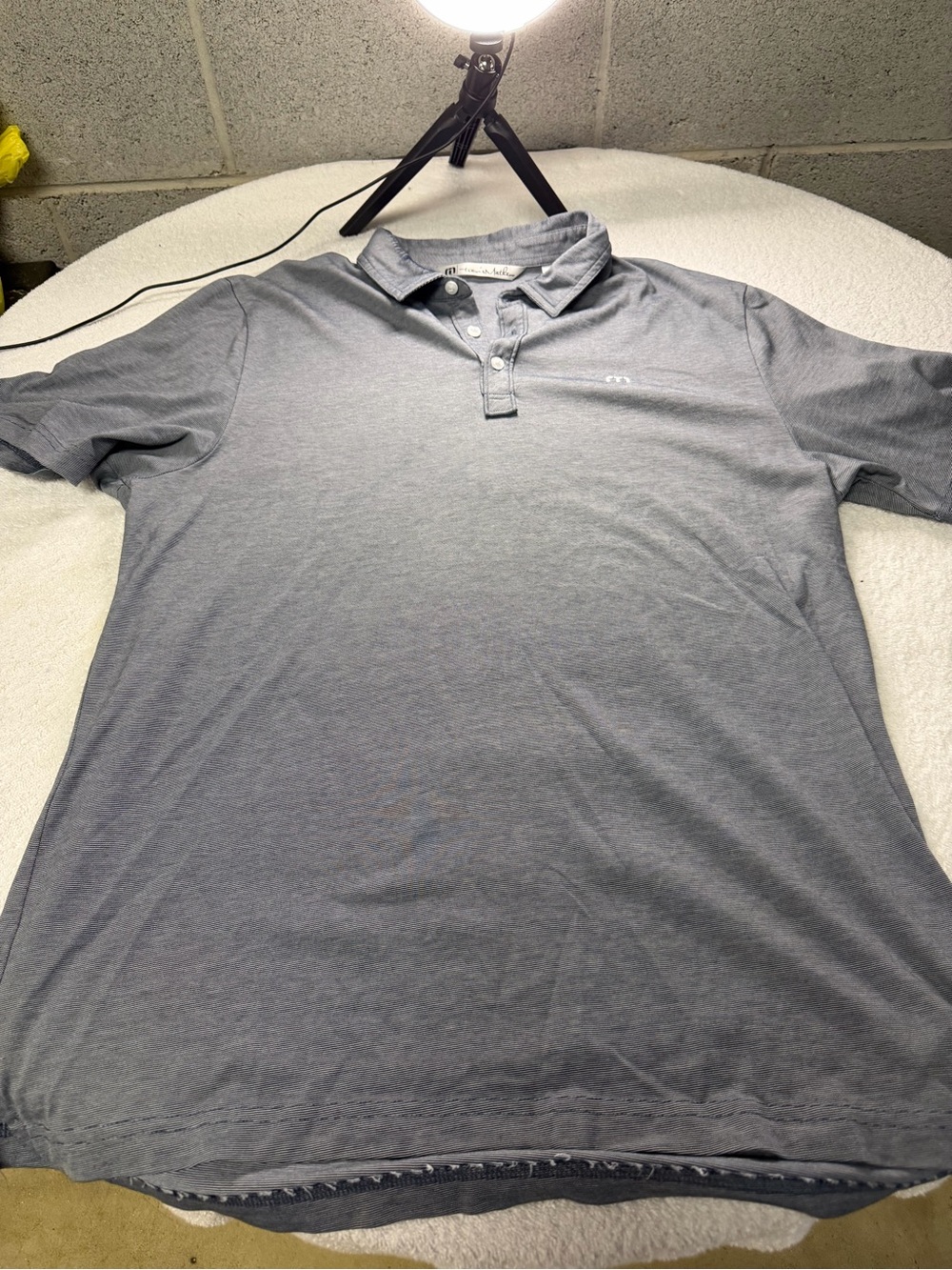 Travis Mathew Men’s Heather Gray Polo
